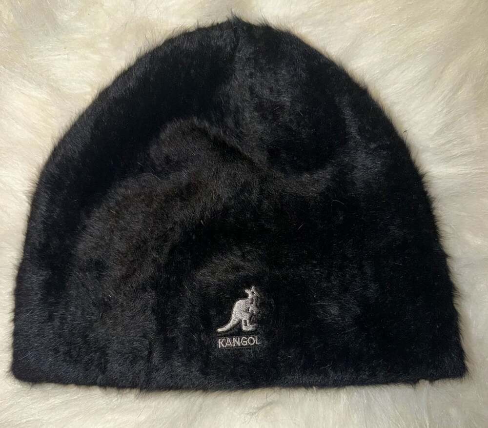 Kangol Furgora Skull Cap Black One Size Furry Beanie Hat